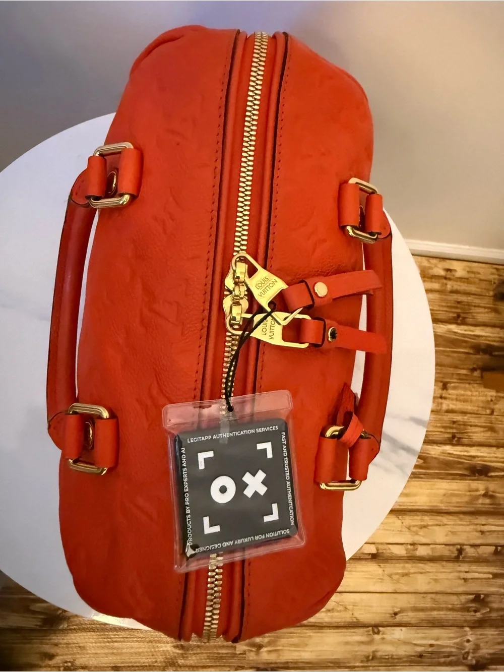 Louis Vuitton Orient Monogram Empreinte Leather Speedy Bandouliere 25 w/ COA